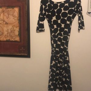 Adorable wrap polka dot dress